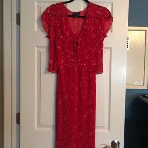 Ann Taylor red dress